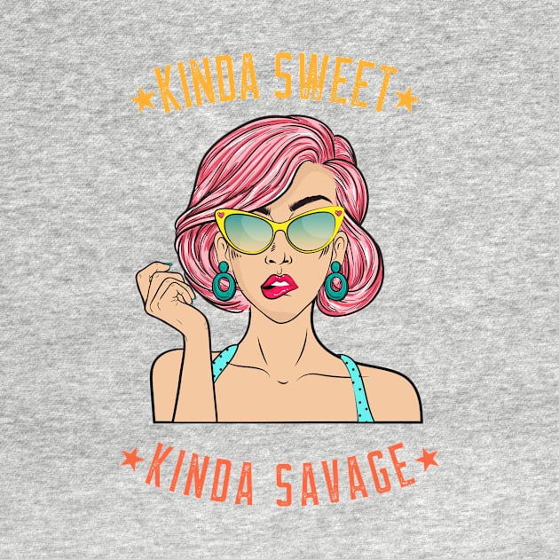 Sweet & Savage Tees by BeeZeeBazaar